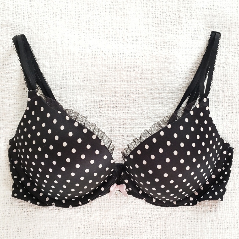 VS polka dot push up bra